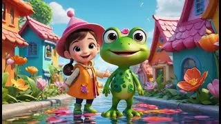 Six Little Froggies Hop Opposites | Opposites Song for Kids | Learn Big & Small, Fast & Slow