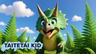 Triceratops Parade - Fun Animated Music Video for Kids -  Children's song - TAITETAI KID