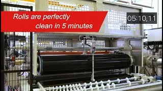 OPEN Glue Spreader with High Pressure automatic rolls cleaning system