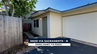 26535 Via Sacramento - B, Dana Point, CA 92624
