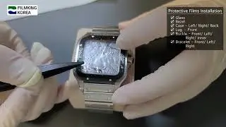 [Film Installation] Cartier Santos de Cartier Large WSSA0037 Watch Protective Film [INNOVSHELL]