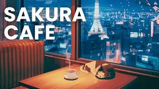 TOKYO SAKURA CAFE &ndash; 2 Hour Lofi Study Timer | With a Sleeping Cat