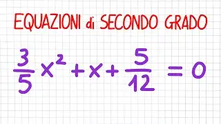 EQUAZIONI DI SECONDO GRADO a coefficienti razionali 4 _ ES60