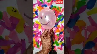 MINI COLOURFULL EMOJI  BALLOONS POPPING 😊🎈📌💥 #shorts #viralshorts #balloonpop