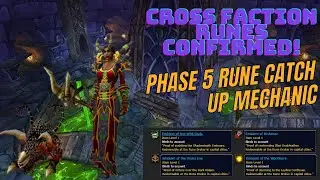 WOW SOD Phase 5 Rune Currency Catchup Mechanic is Cross Faction.