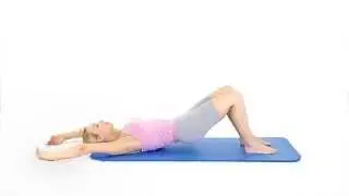 Pilates Shoulder bridge  Spine curls with overhead arms