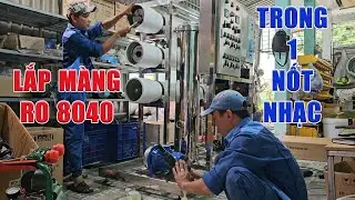 Cách lắp đặt Màng RO Dupont 8040 hệ thống lọc nước công nghiệp