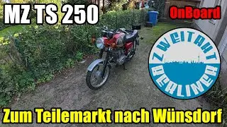 Mit der MZ TS 250 nach Wünsdorf zum Teilemarkt