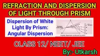 Prism: Dispersion of White Light by  Prism- Angular Dispersion