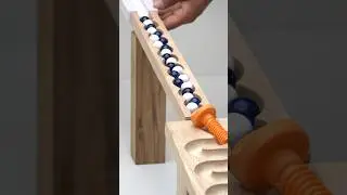 Marble Run ASMR: HABA Wave Slope, Truck, Bolt #shorts #marblerun #marbletrack