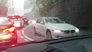 Yellow Rain Warning at Conduit Road
