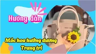 M&oacute;c hoa hướng dương trang tr&iacute;/ sunflower handbag decoration  #moclencoban #mochoalen #mochoa