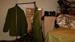 airing my sleep system before packing it away for a future wildcamo in March 2022.