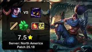 Yasuo Mid vs Veigar - NA GrandMaster - Patch 25.18