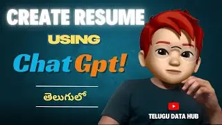 Create a Professional Resume Using ChatGPT in Telugu | Telugu Data Hub #resumemaking