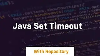 java set timeout