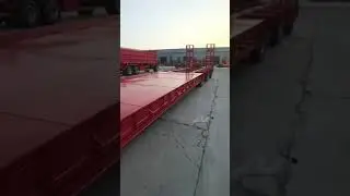 5lines 10axles 100tons low bed trailer 14m lowboy trailer
