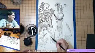 Ink wash - Episode 480-484 time lapse