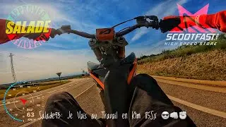#Salade93: Je vais au Taf en KTM 85Sx 😎👊/Défi 5kms de Wheeling Non-Stop 😅✊