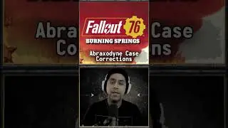 Abraxodyne Case Corrections. Fallout 76 Burning Springs Quest: Dirty Laundry