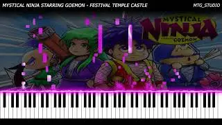 Mystical Ninja Starring Goemon - Festival Temple Castle | VIDEO GAME PIANO COVER | PIANO TUTORIAL