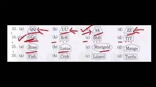 Reasoning Olympiad Grade 1 Odd One Out Level 2 Q.23,24,25,26 Maths and logic puzzles 