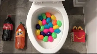 Will it Flush? - Coca Cola, Fanta, Crushed Mentos, Mcdonalds and Eggs