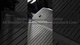 Tesla Model Y Juniper All-Weather Trunk Liners with Seatsback Liner