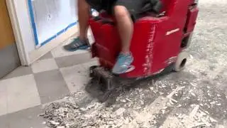 Bronco Floor Scraper - Removing Engineered Hardwood and VCT