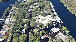 Hontoon Marina area overhead drone survey 10/9/22 post Hurricane Ian flooding