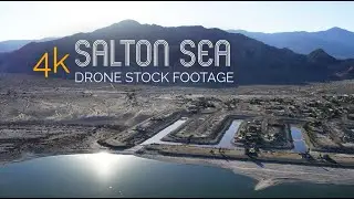 EPIC Salton Sea 4K Drone Stock Video Footage