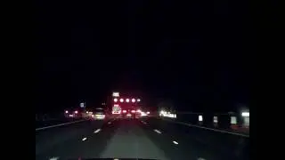 M1 motorway variable speed camera flash