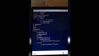 How to create chess board using python turtle