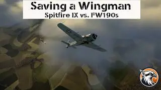Two FW190 Kills while Protecting Wingman