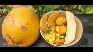 OVERNIGHT FRIED DUMPLINGS, ROAST BREADFRUIT AND JOHNNY CAKE WITH ACKEE & SALTFISH  #love #food