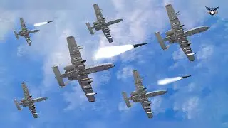 Американские истребители A-10 Thunderbolt II быстро выдвигаются к границе