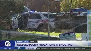 Detroit officer suspended after shooting, chief says policy violations under investigation