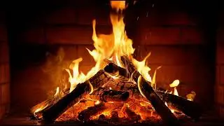 🔥 Cozy Fireplace 4K for TV | Real Fire Sounds | Relax, Sleep, Study | 10 Hours