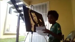 10yo Tyler Gordon painting the Durant Brothers for Mama Durant.