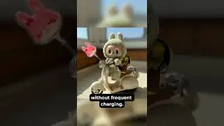 Labubu Doll Mini Electric Motorcycle.