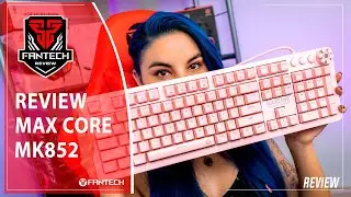 Review Teclado mec&aacute;nico MAX CORE MK852 Sakura Editionen espa&ntilde;ol y prueba de teclas y software