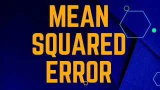 What is Mean Squared Error || MSE|| MSE formula|| Soft Computing