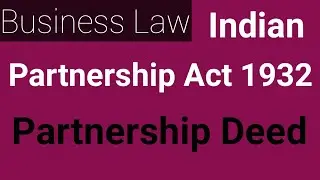 Partnership Deed | Contents Of Partnership Deed | Partnership Deed Agreement | Part -4