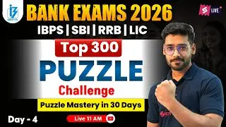 Bank Exam 2026 | Puzzle Reasoning Basic To Advance Concepts | All Types Puzzle Questions By Shashank