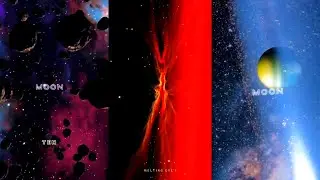 Moon 🦋 | New Space Effect 🌏 | New Trending 4K Hd Full Screen Whatspp Status 🥀