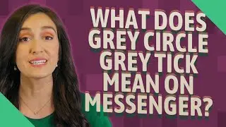 What does GREY circle GREY tick mean on messenger?
