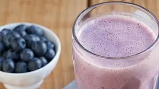 Healthy Blueberry & banana milkshake#milkshake#bananamilkshake#blueberrymilkshake