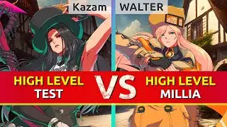 GGST ▰ Kazam (Testament) vs WALTER (Millia). Guilty Gear Strive High Level Gameplay