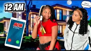 We Snuck Out While Mom Was Sleeping!!!! #skits #sneakingoutchallenge #lyrikk #funnyvlog 