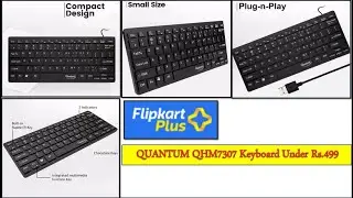 Keyboard | QUANTUM QHM7307 MINI MULTIMEDIA KEYBOARD  | best keyboard under rs.499